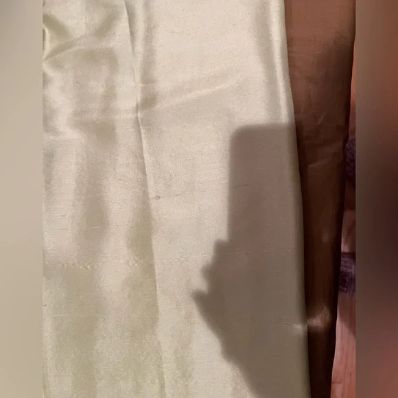 August Silk size 12 lime green / silk cropped tapered front zip pant NWT - Picture 7 of 11